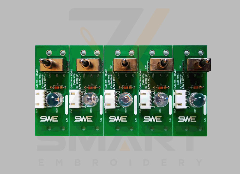 BD-000004 EMB-SWF-H SWF glava ON OFF Switch Board Card Rev01 (EMB-9,15) Sunstar Embroidery Stroj