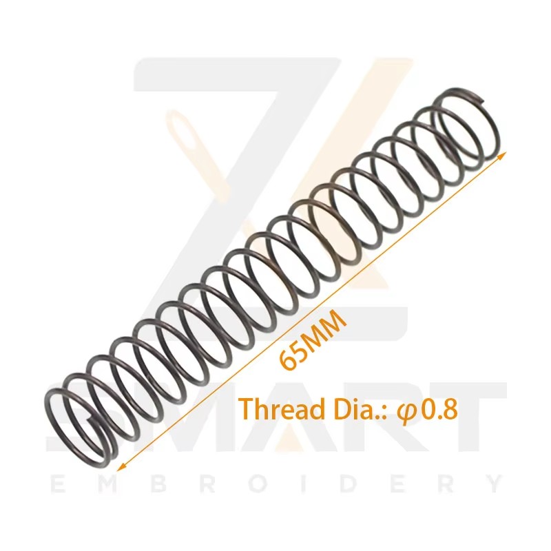 Presser Foot Return Spring Thread Dia. 0.8MM Dolžina 65MM Tajima SWF kitajski stroj za vezenje delov N0502TJ-0.8*65