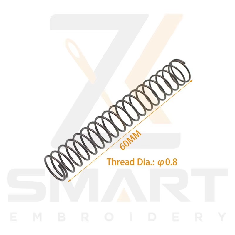 Presser Foot Return Spring Thread Dia. 0.8MM dolžina 60MM za Tajima SWF kitajski stroj za vezenje N0502-0.8*55
