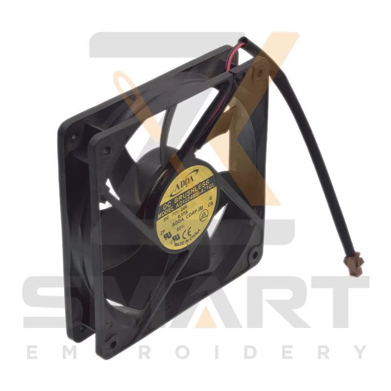 Uporabljen 24V ventilator za SWF AD1224MB-A71GC embroidery stroj deli ESWF-AD1224MB-A71GC-U